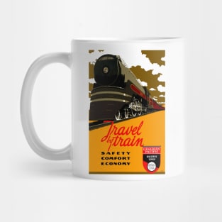 Canadian Pacific Travel By Train - Vintage Travel Mug